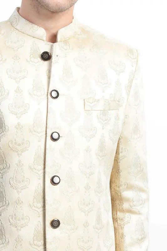 Light gold, sherwani