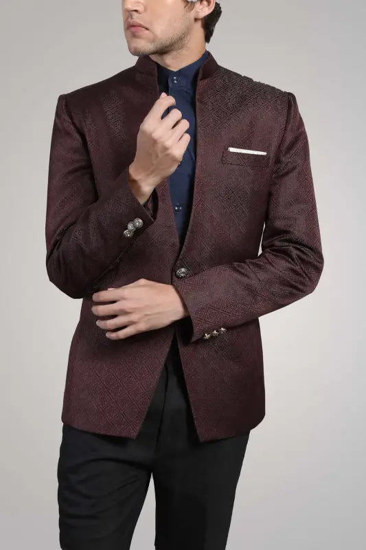 Textured wine jacket