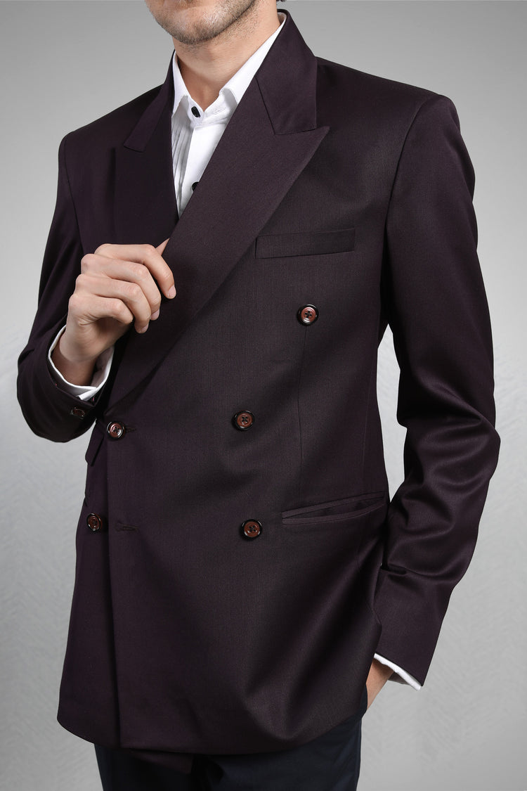 Raisin double breasted formal blazer