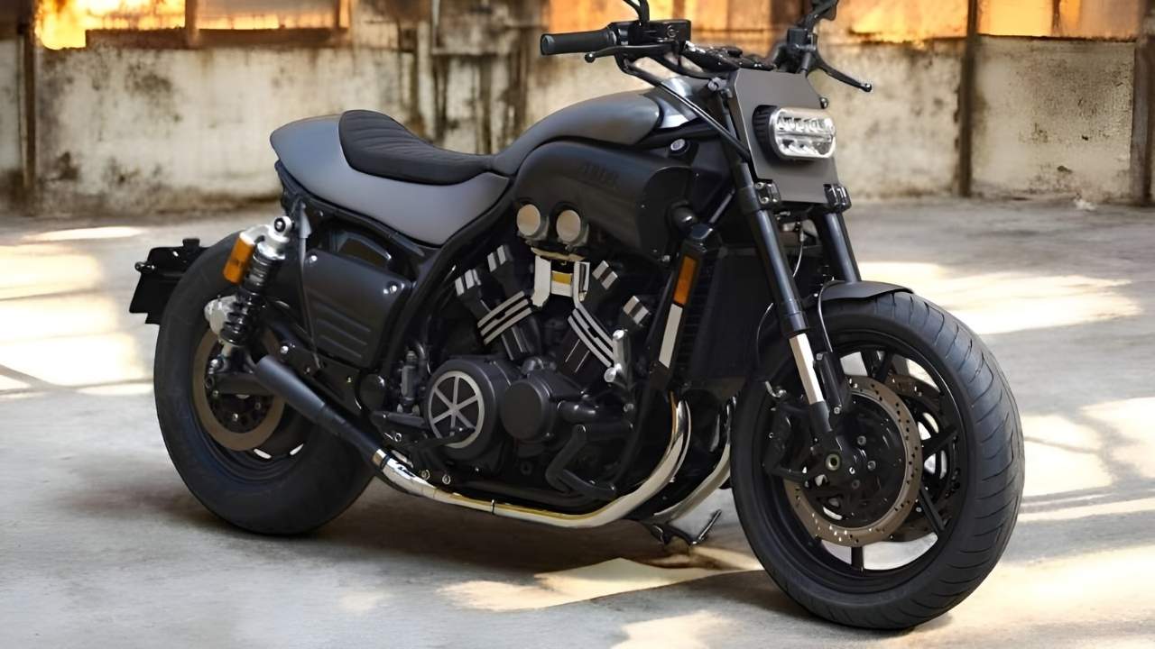 Yamaha VMAX personalizada: Estilo único inspirado en snowmobile y potencia extrema en dos ruedas